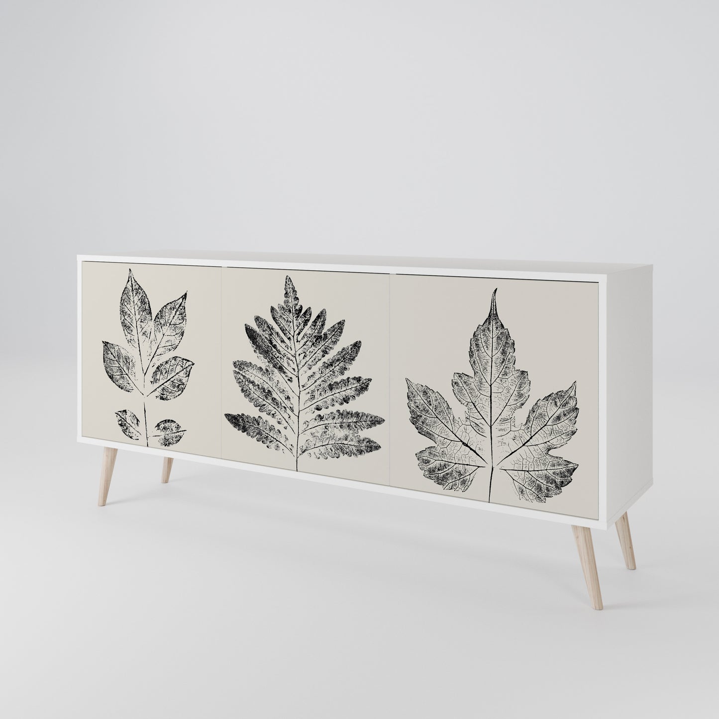 LEAFY STAMPS Třídveřová komoda