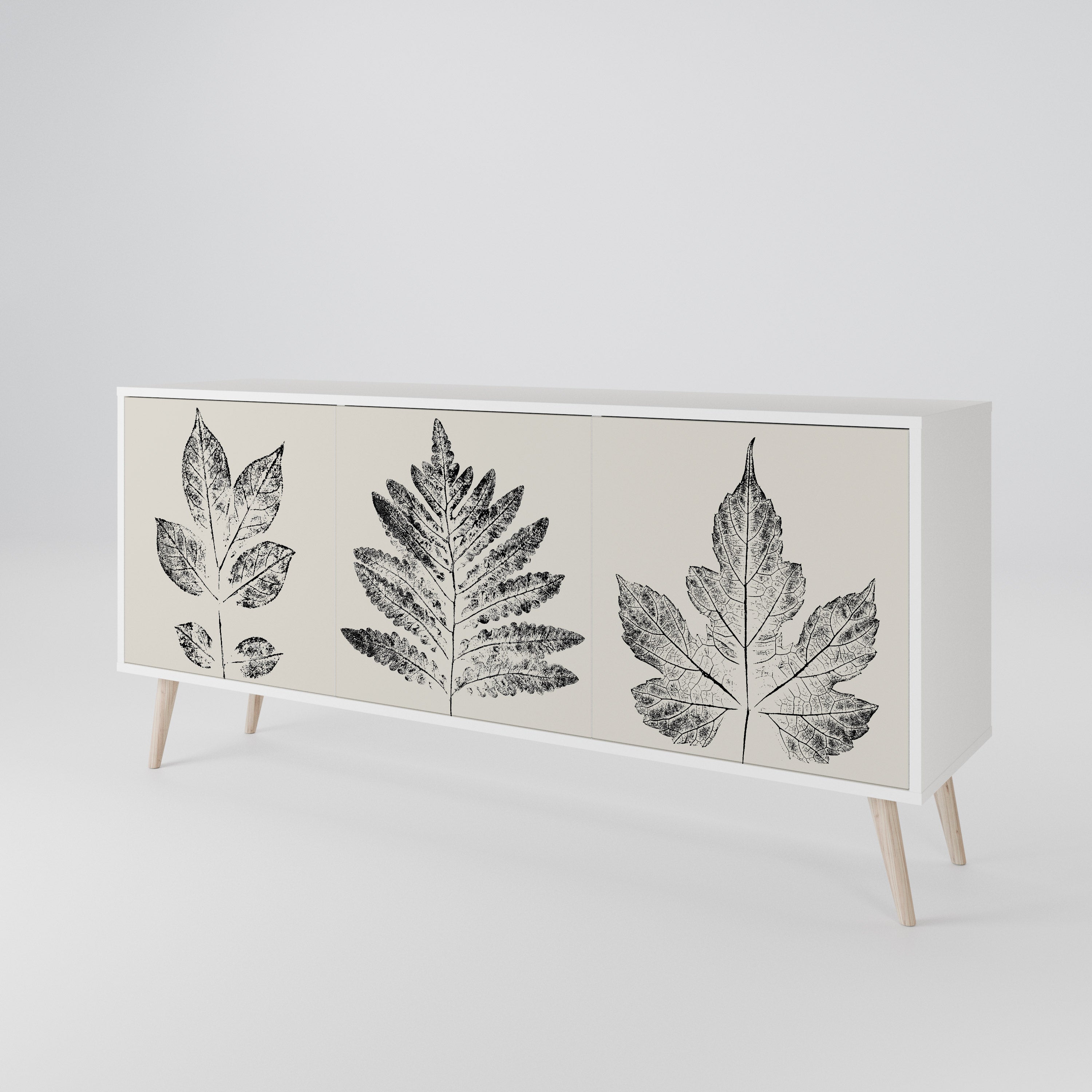 LEAFY STAMPS Třídveřová komoda