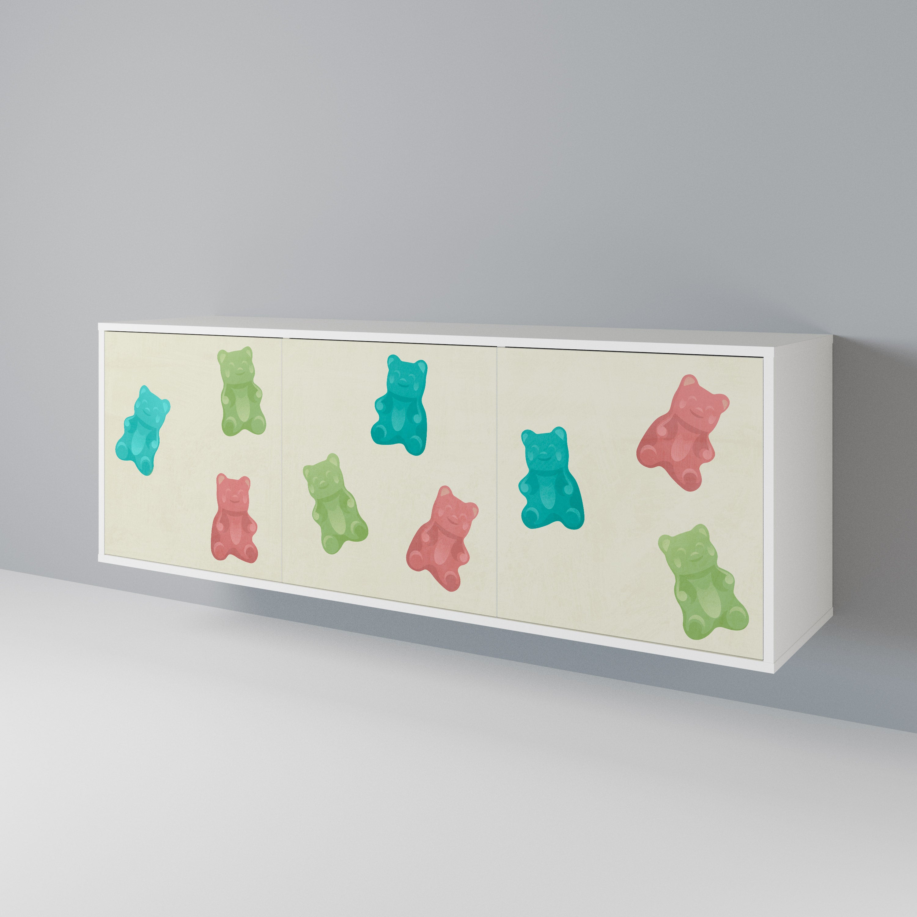 GUMMY BEARS Třídveřová komoda