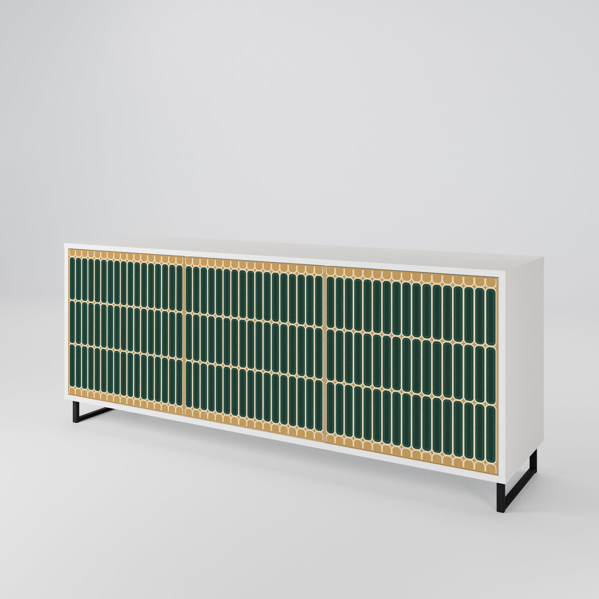 ILUSION GATE Třídveřová komoda