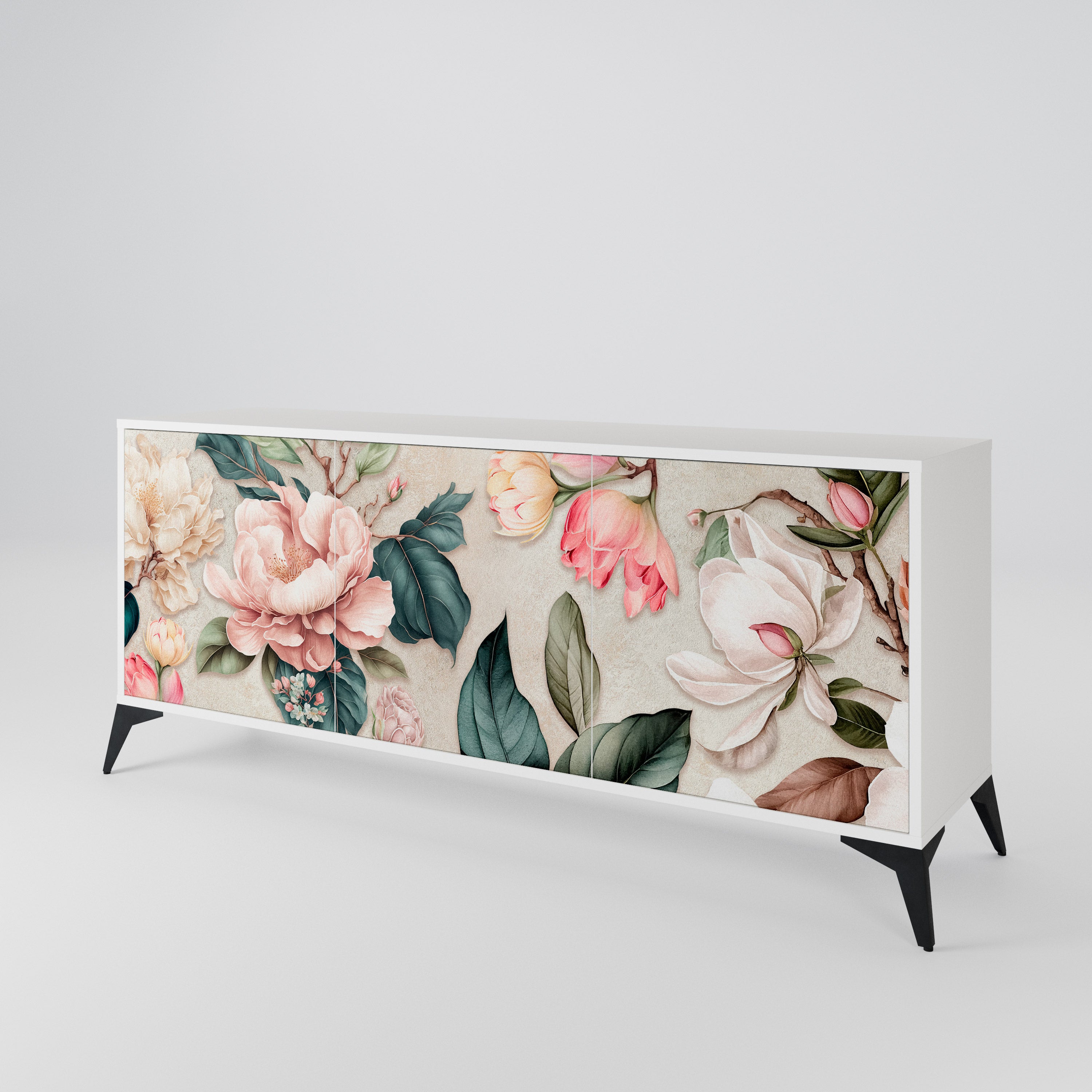 FLORAL GRACE Třídveřová komoda