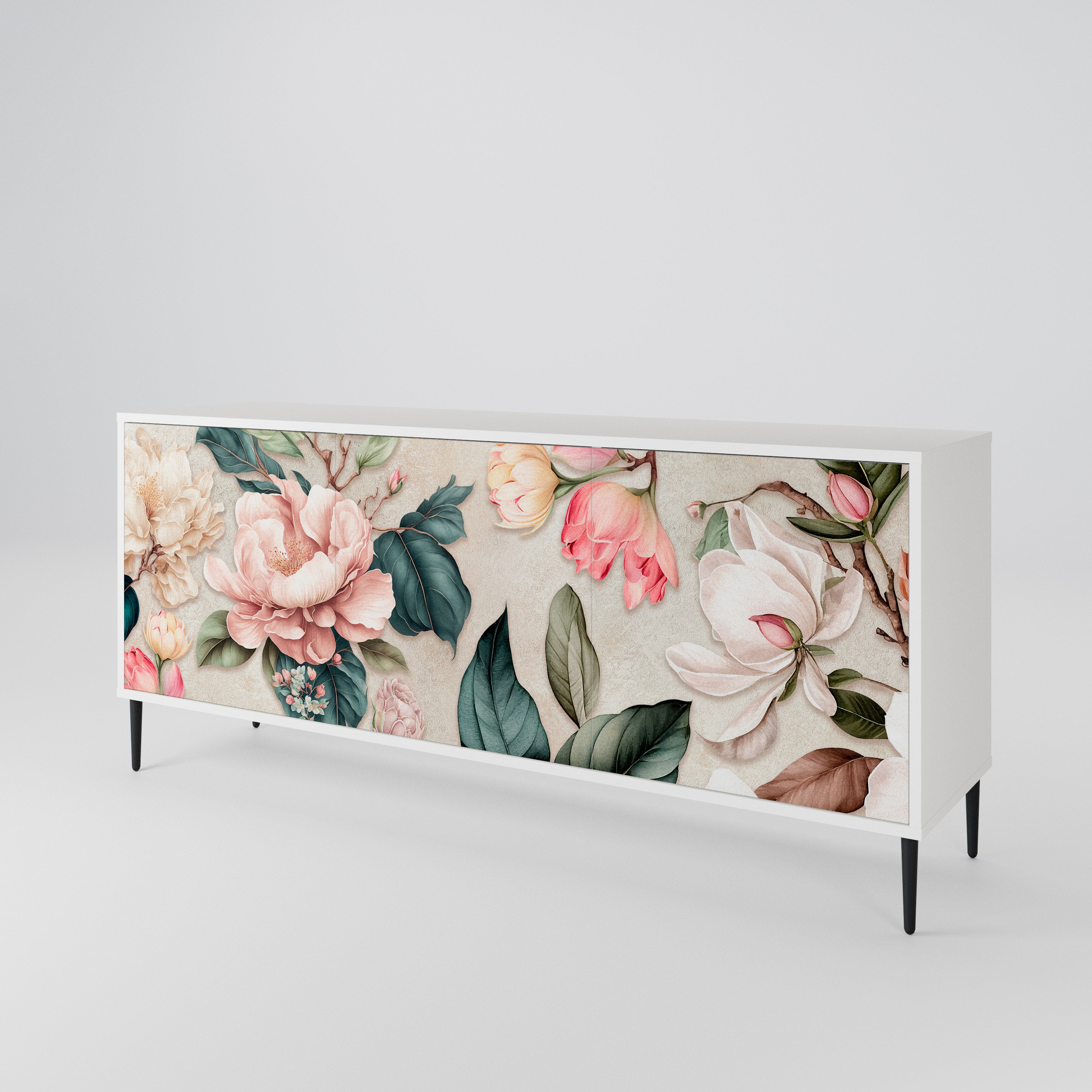 FLORAL GRACE Třídveřová komoda