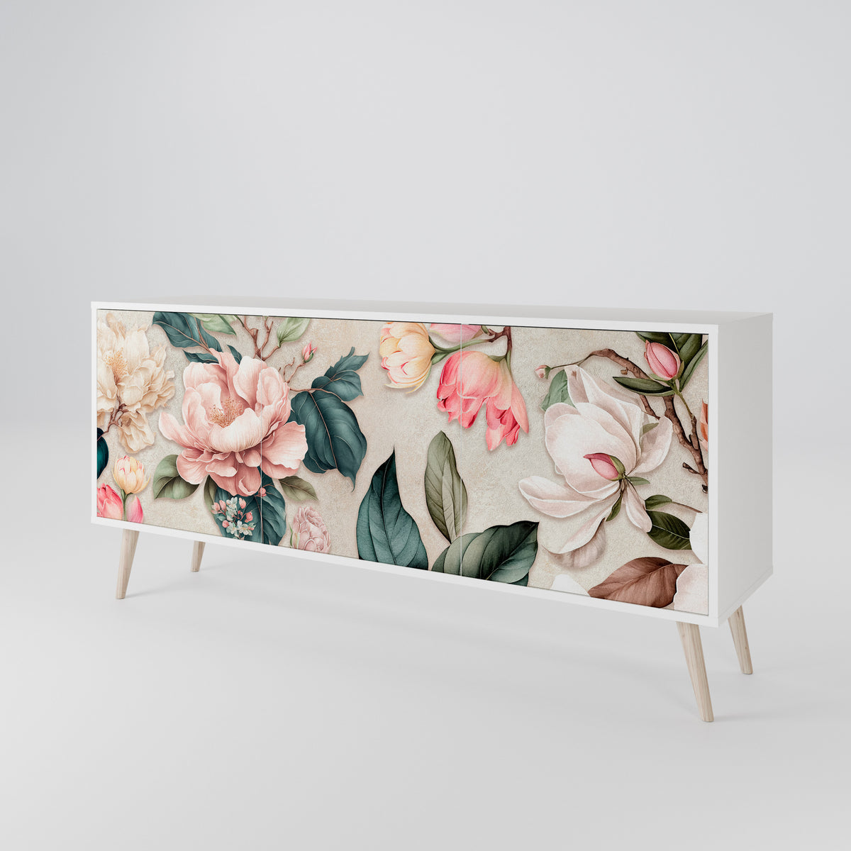 FLORAL GRACE Třídveřová komoda