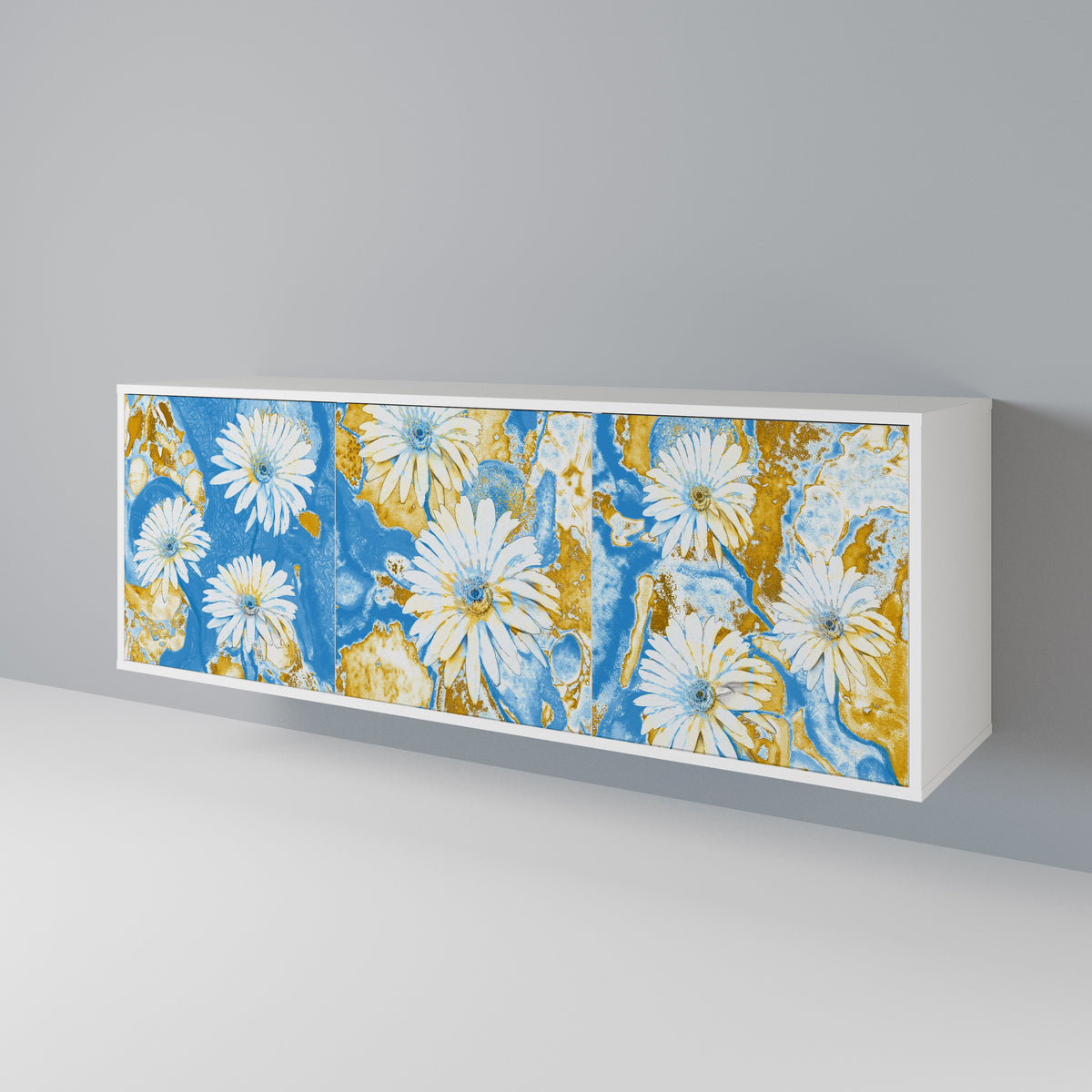 DAISY LUXE Třídveřová komoda