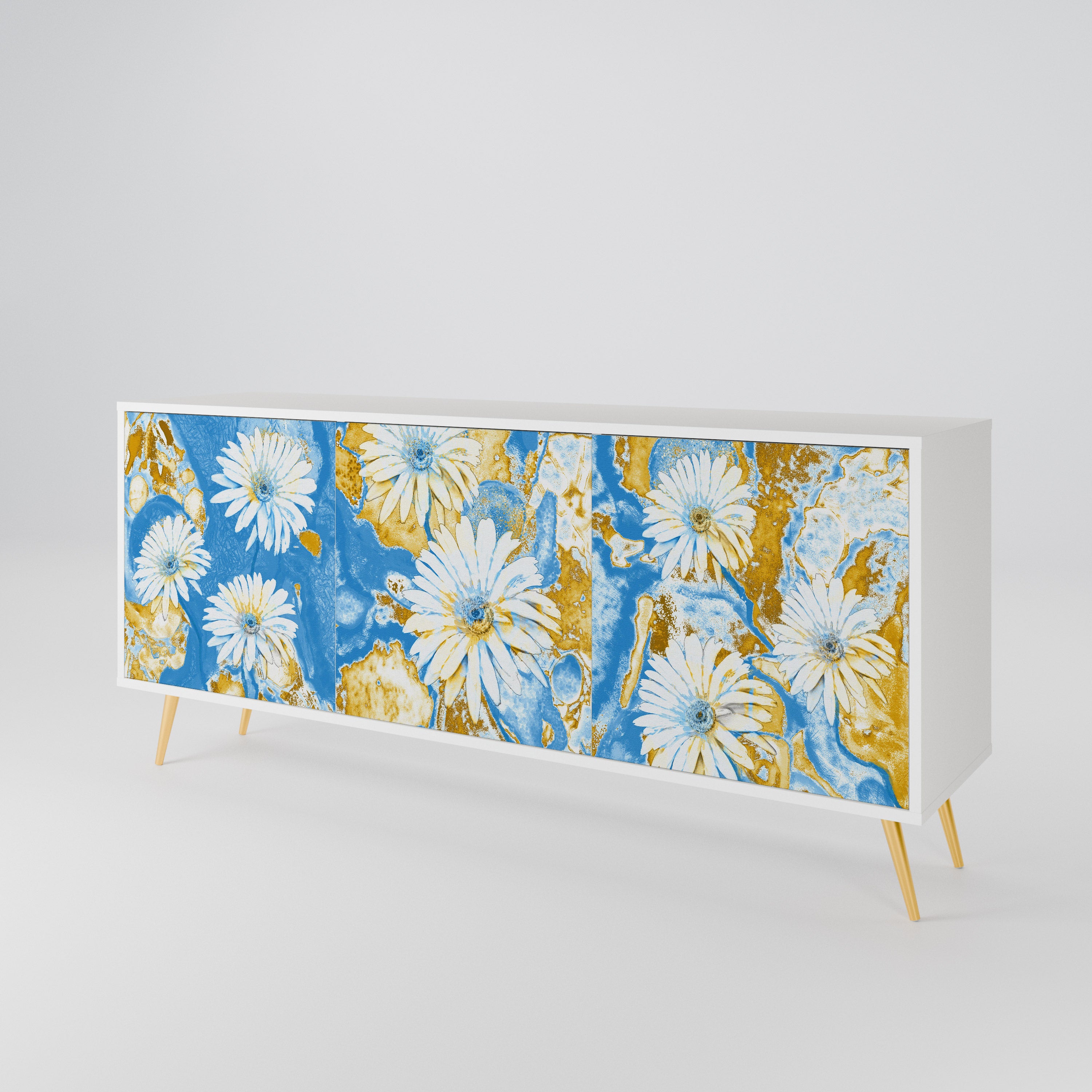 DAISY LUXE Třídveřová komoda