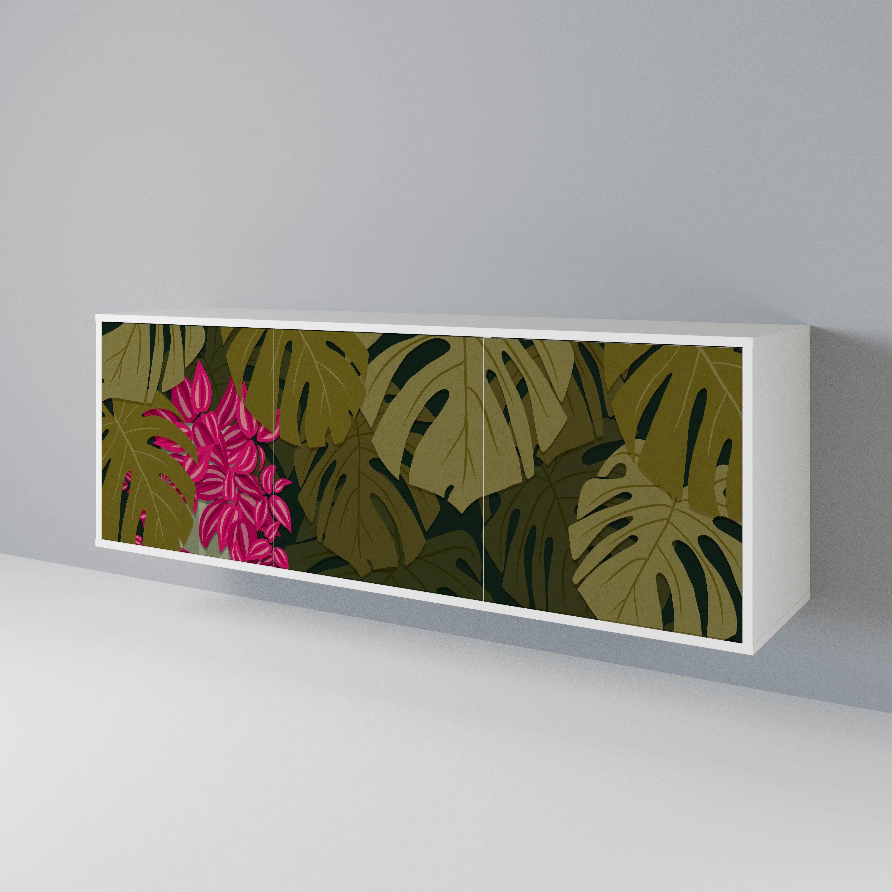 TROPICAL BEAUTY Třídveřová komoda