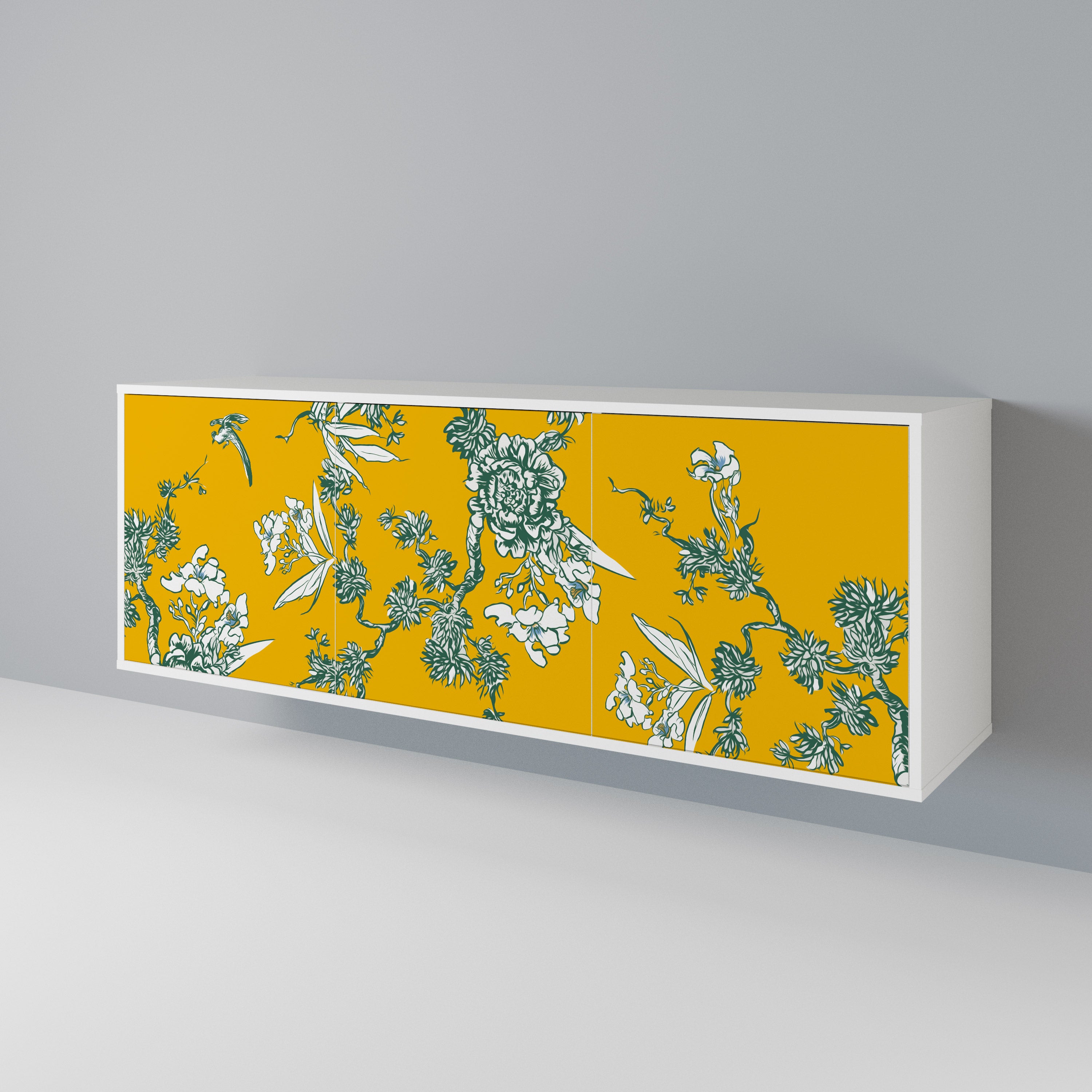 YELLOW CHINOISERIE Třídveřová komoda