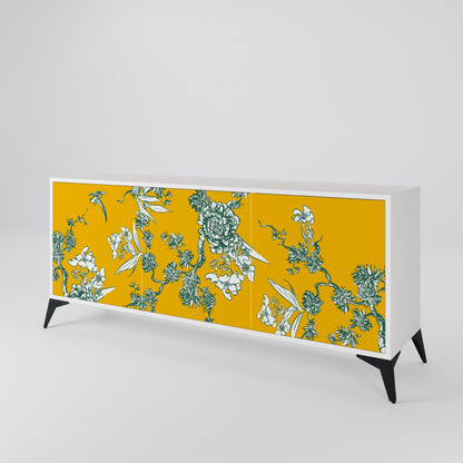 YELLOW CHINOISERIE Třídveřová komoda