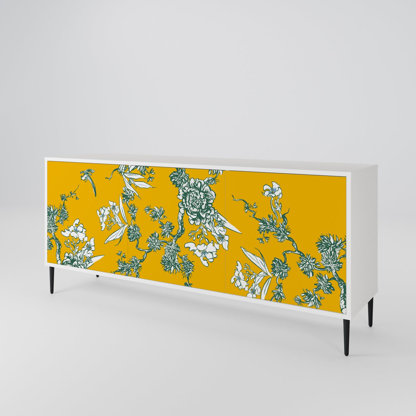 YELLOW CHINOISERIE Třídveřová komoda