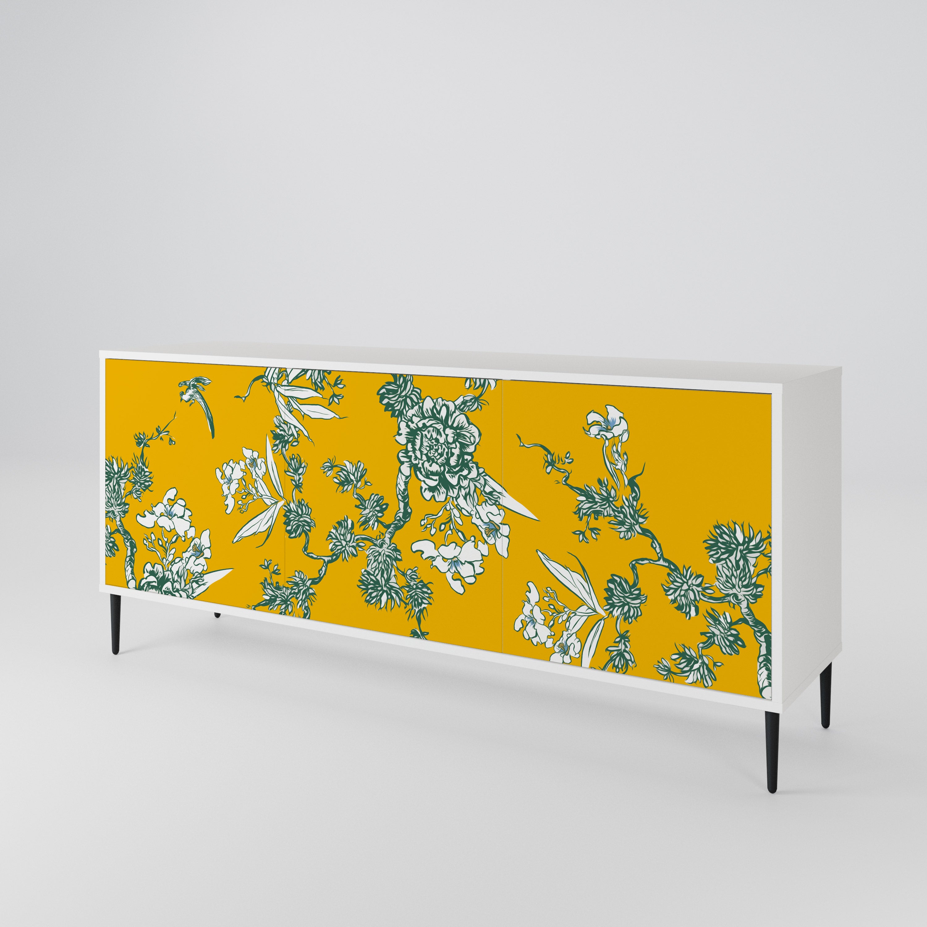 YELLOW CHINOISERIE Třídveřová komoda