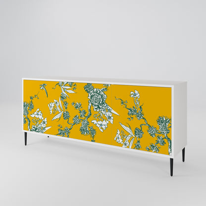 YELLOW CHINOISERIE Třídveřová komoda