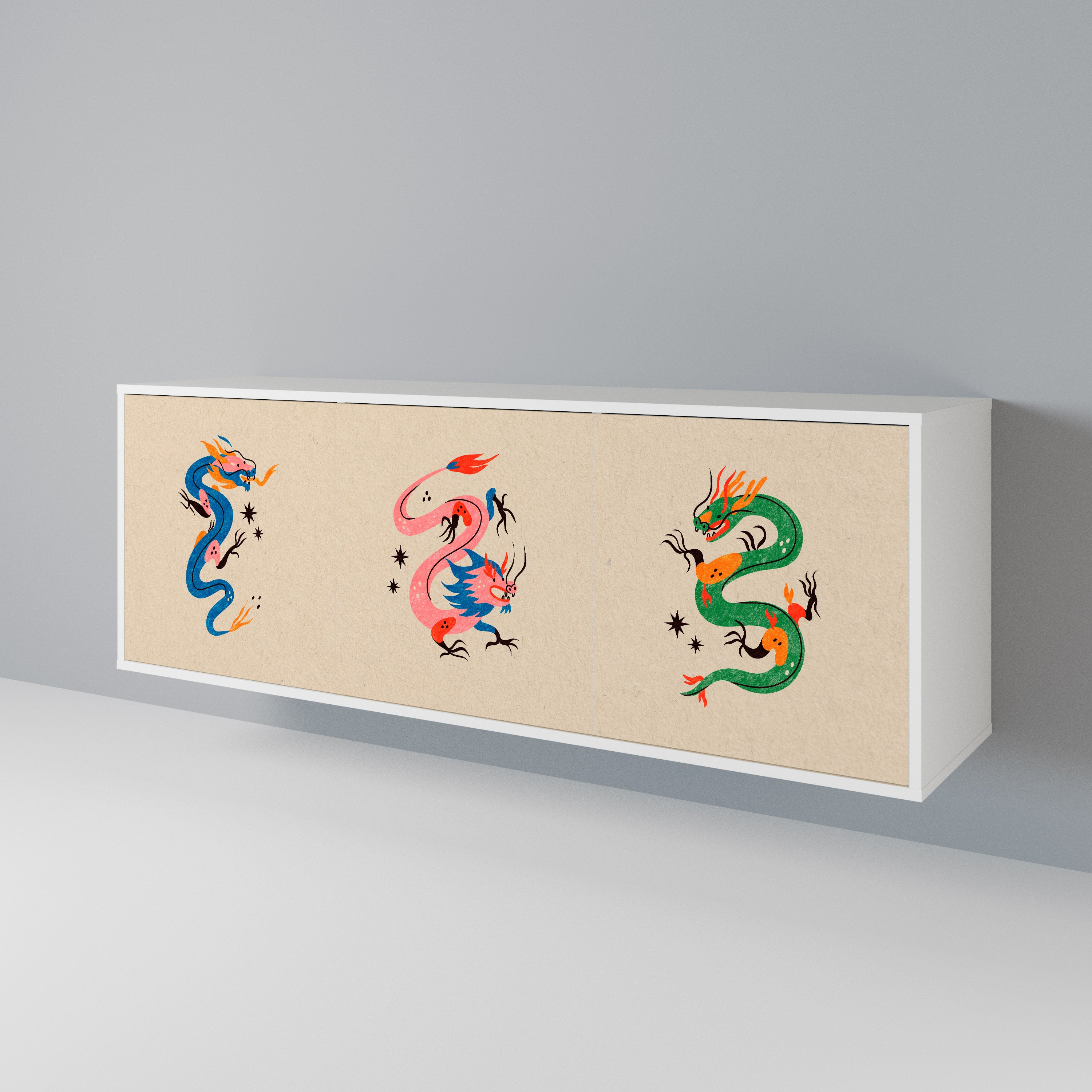MYTHOLOGICAL CREATURES Třídveřová komoda