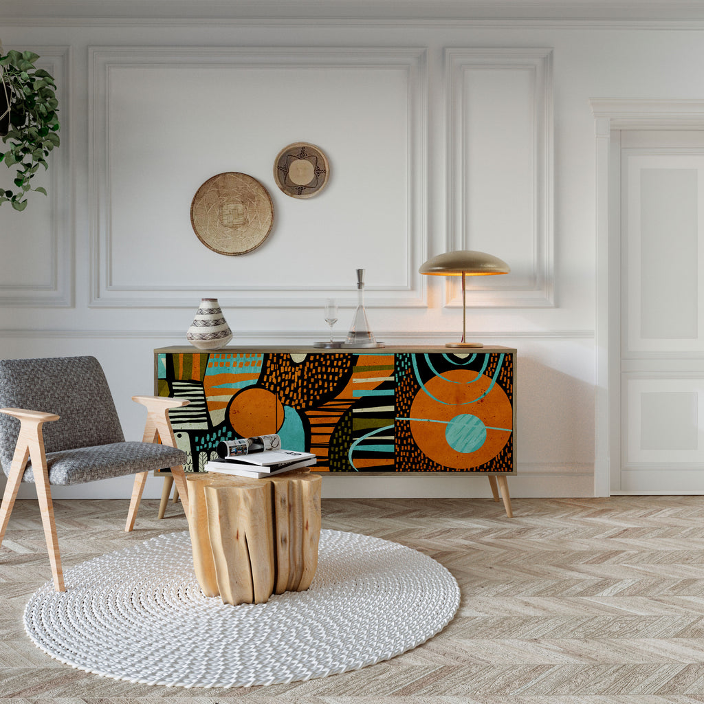 GEODE GLIMMER Třídveřová komoda