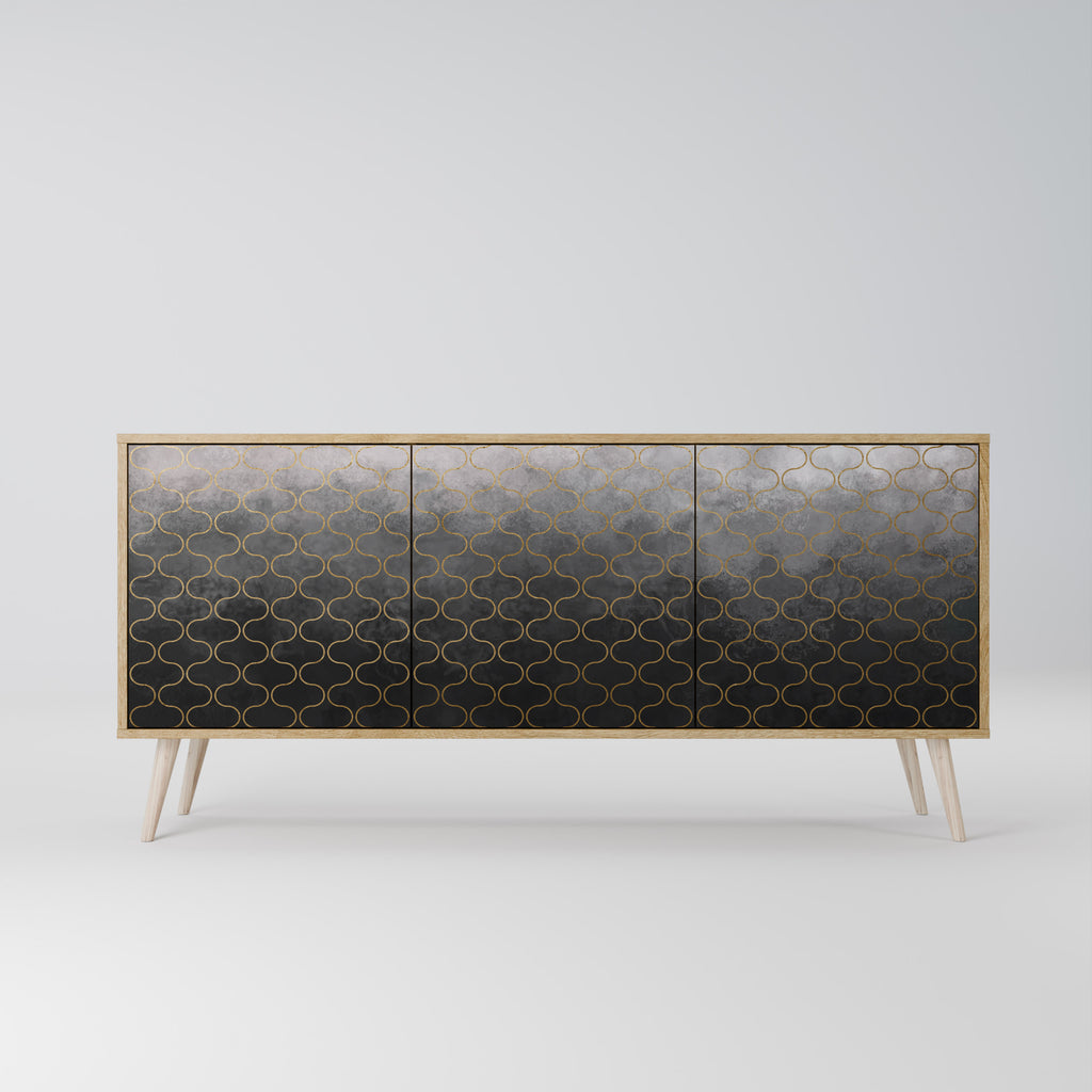 TESSELATED GRAYISH 3-Door Sideboard