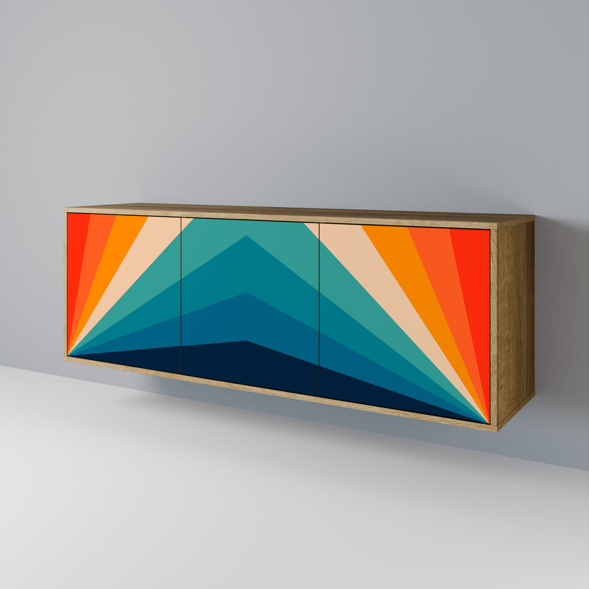 PRISM CONCUSSION Třídveřová komoda