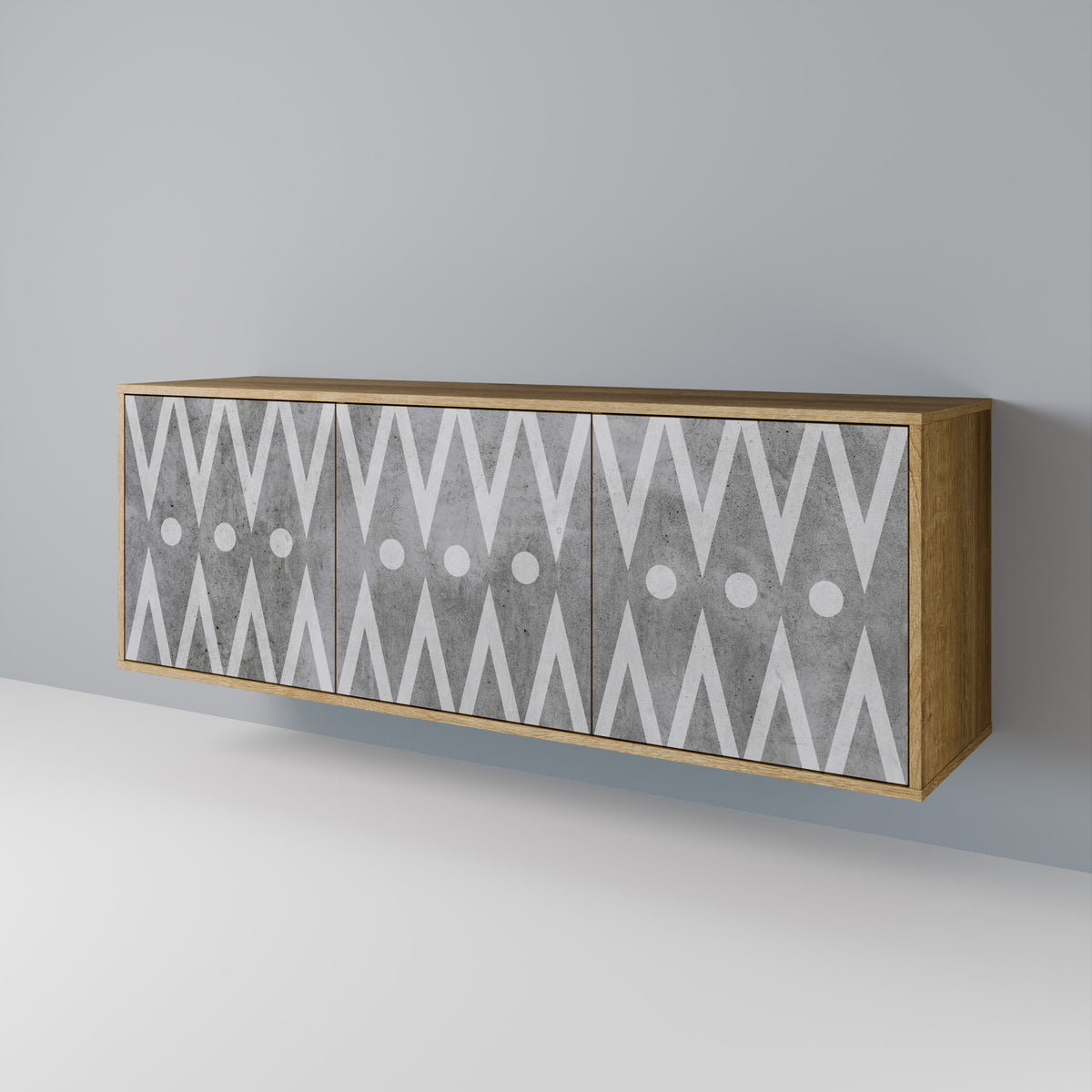 SHARP EDGES Třídveřová komoda