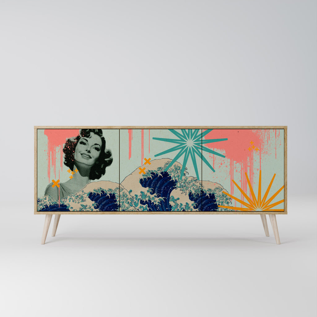 KANAGAWA BEAUTY Třídveřová komoda