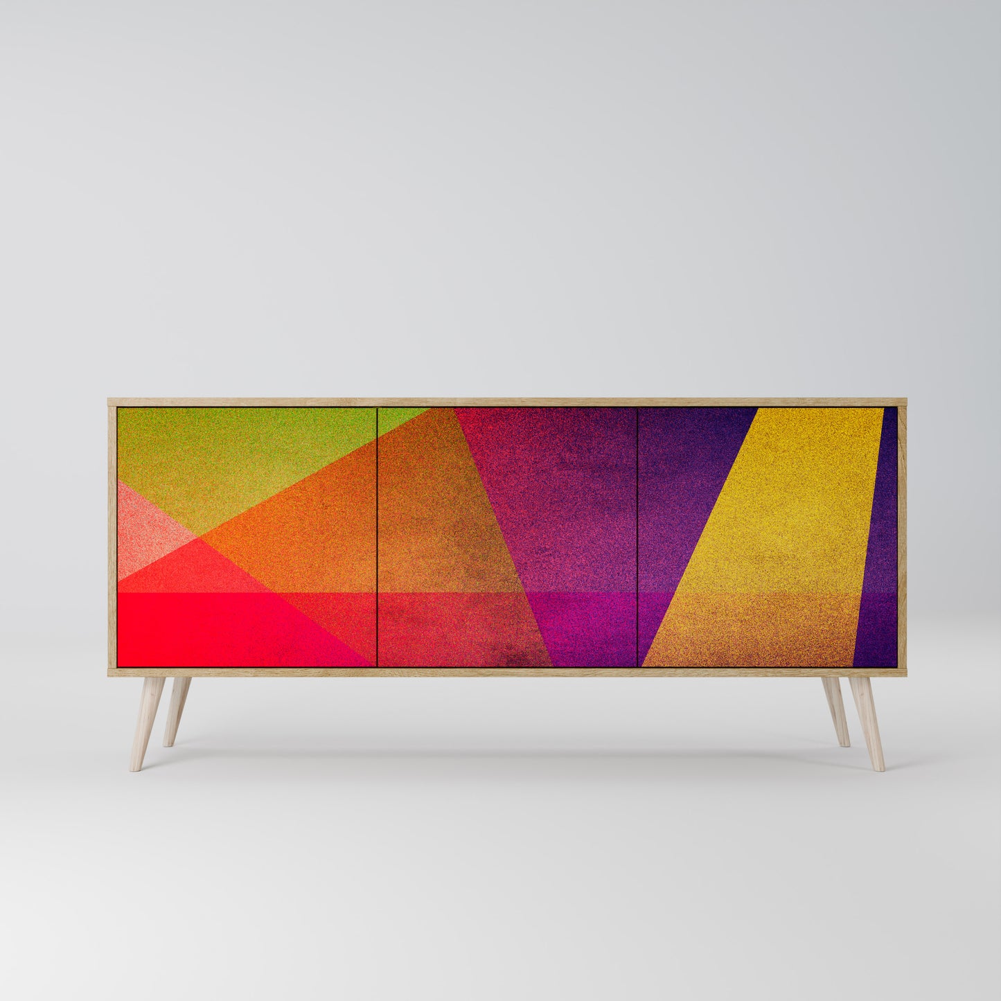VIVID GEOMETRY Třídveřová komoda
