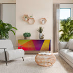 VIVID GEOMETRY Třídveřová komoda