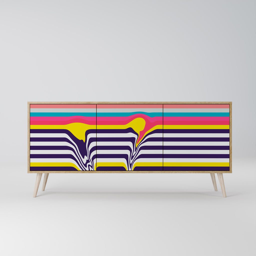 TONE COLLAPSE Třídveřová komoda