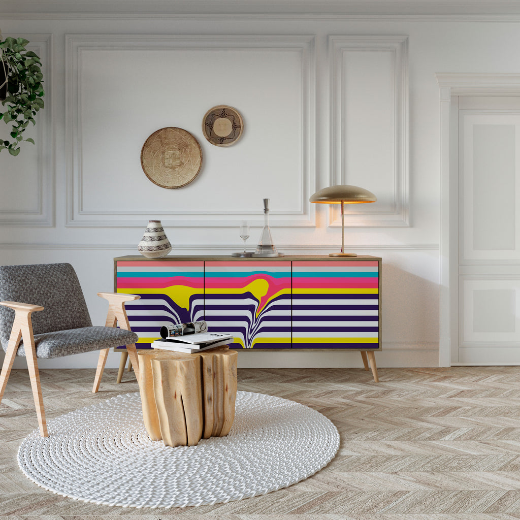 TONE COLLAPSE Třídveřová komoda