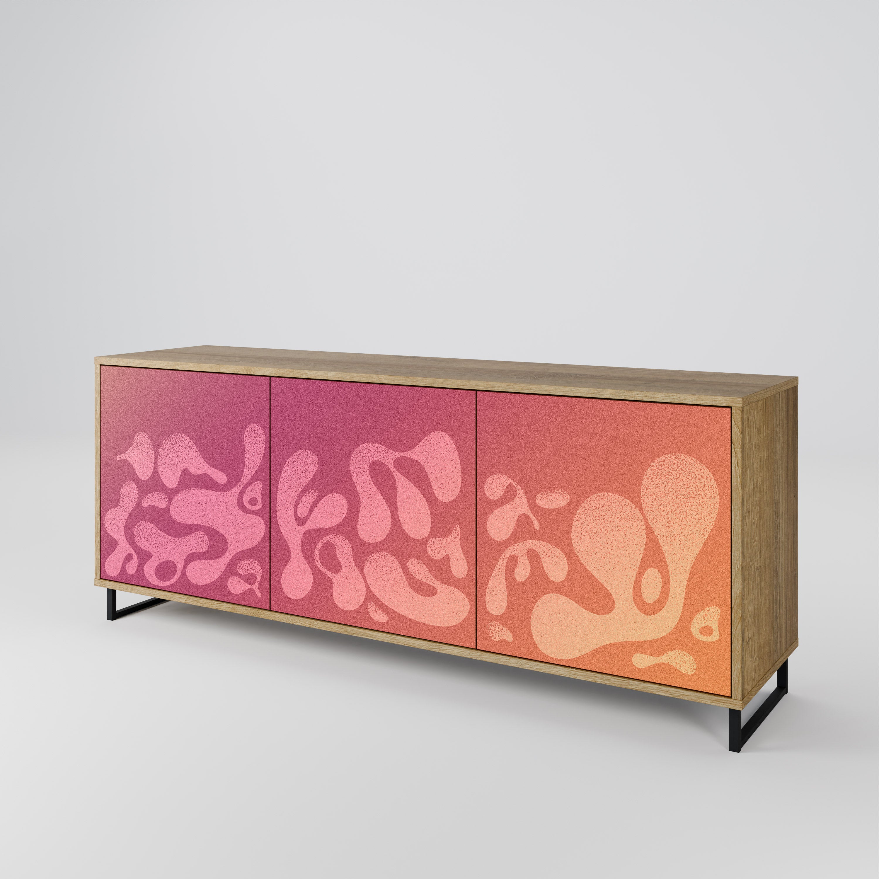 IRREGULAR PINK 3-Door Sideboard