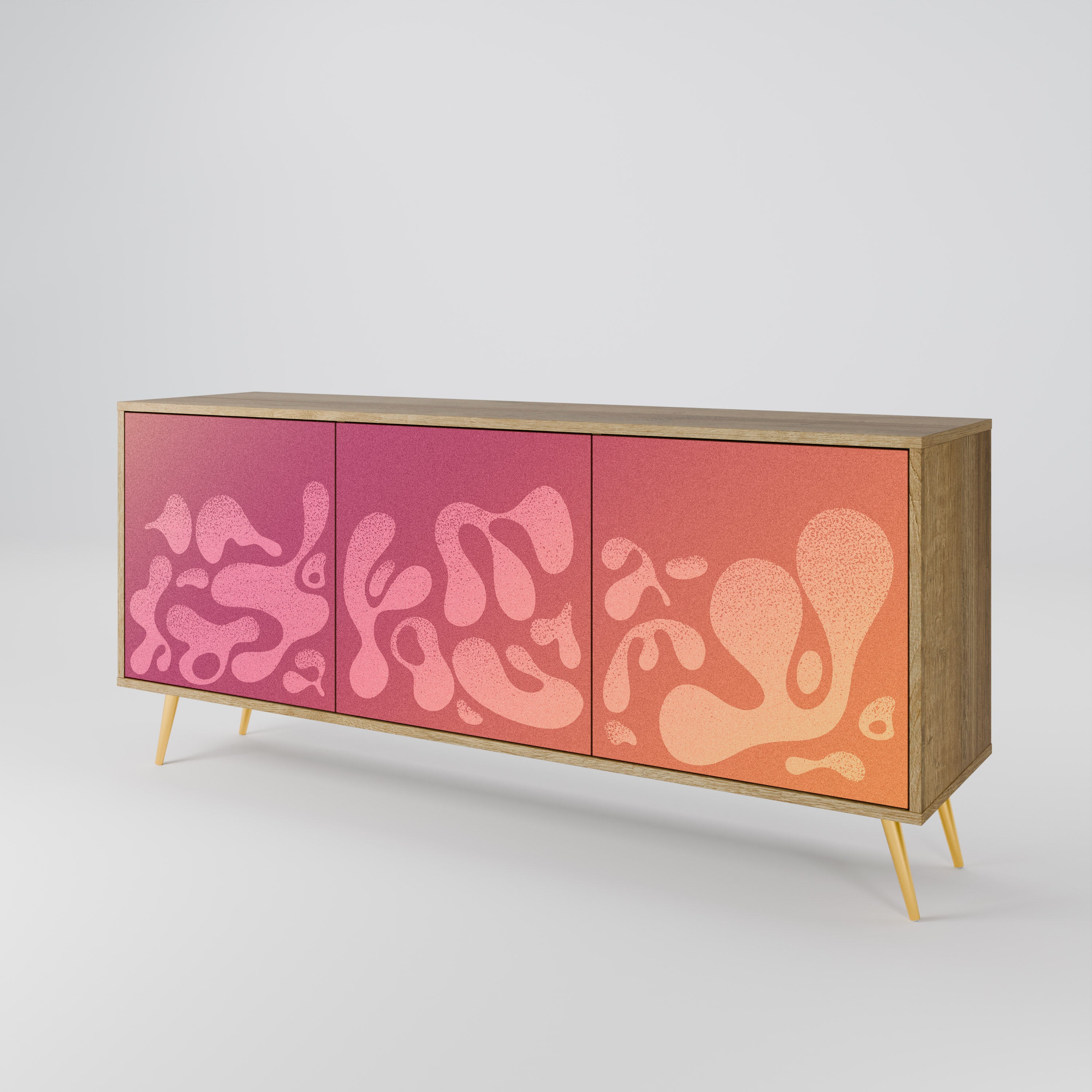 IRREGULAR PINK 3-Door Sideboard