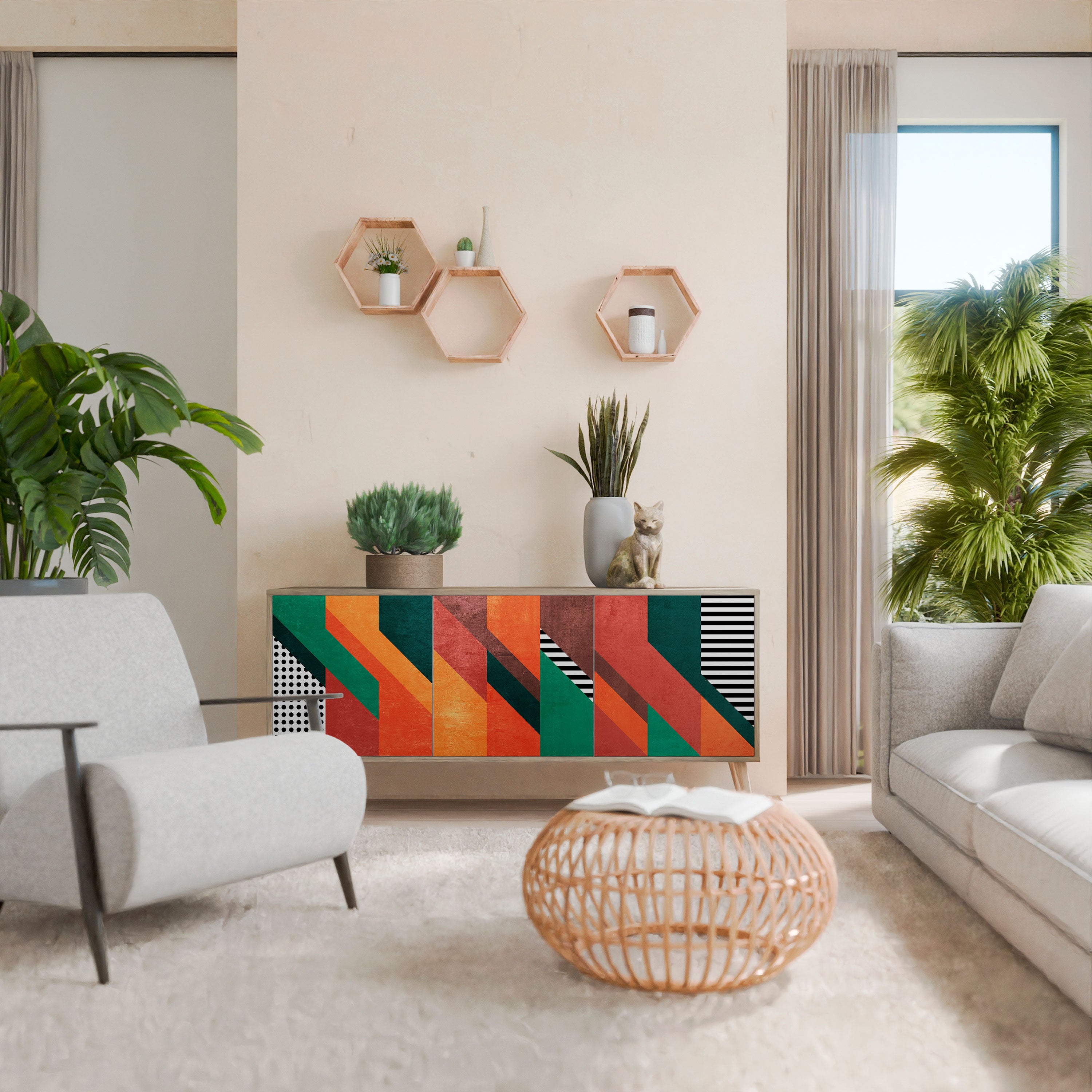 MAKESHIFT ARTISTRY 3-Door Sideboard