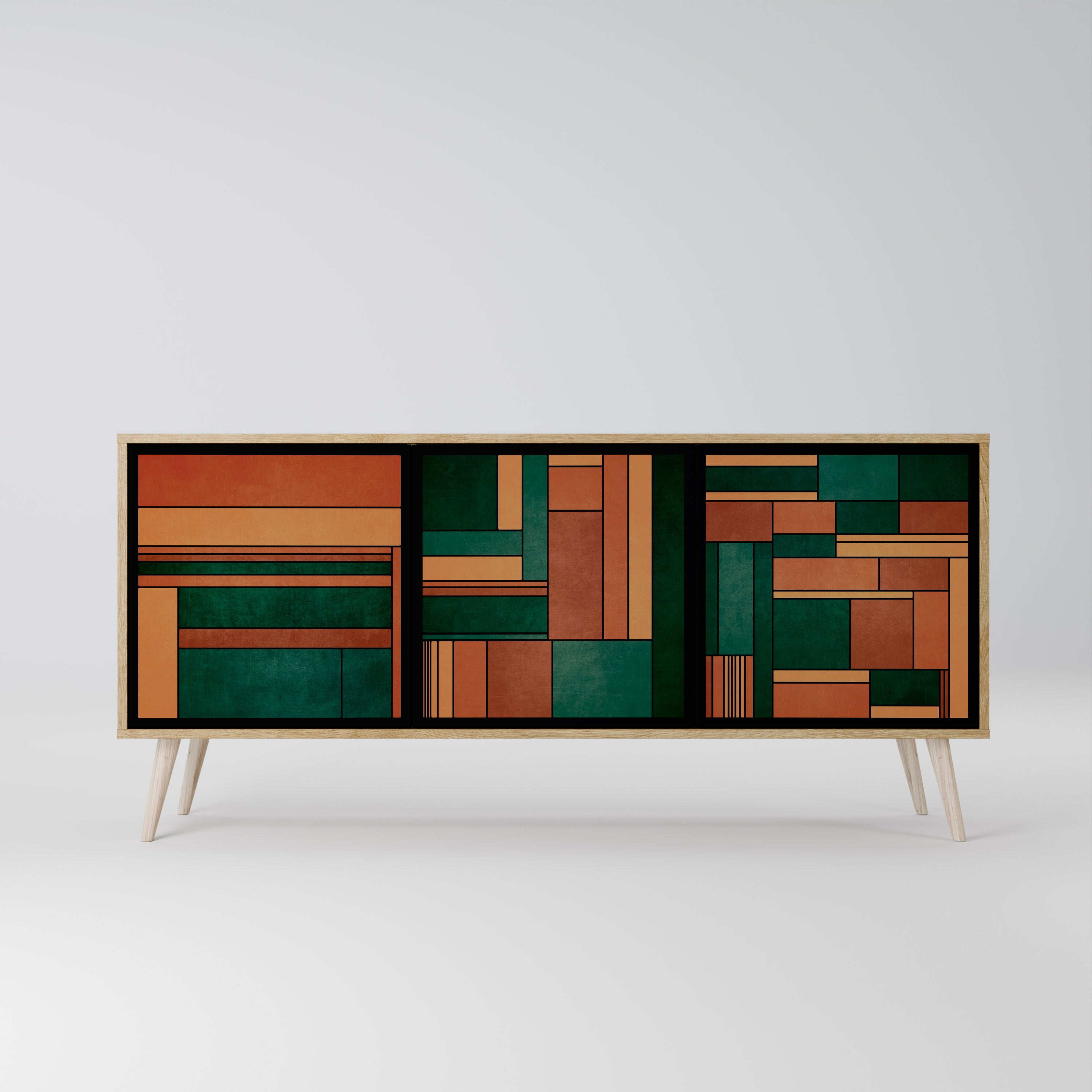 EARTHY FIGURES 3-Door Sideboard
