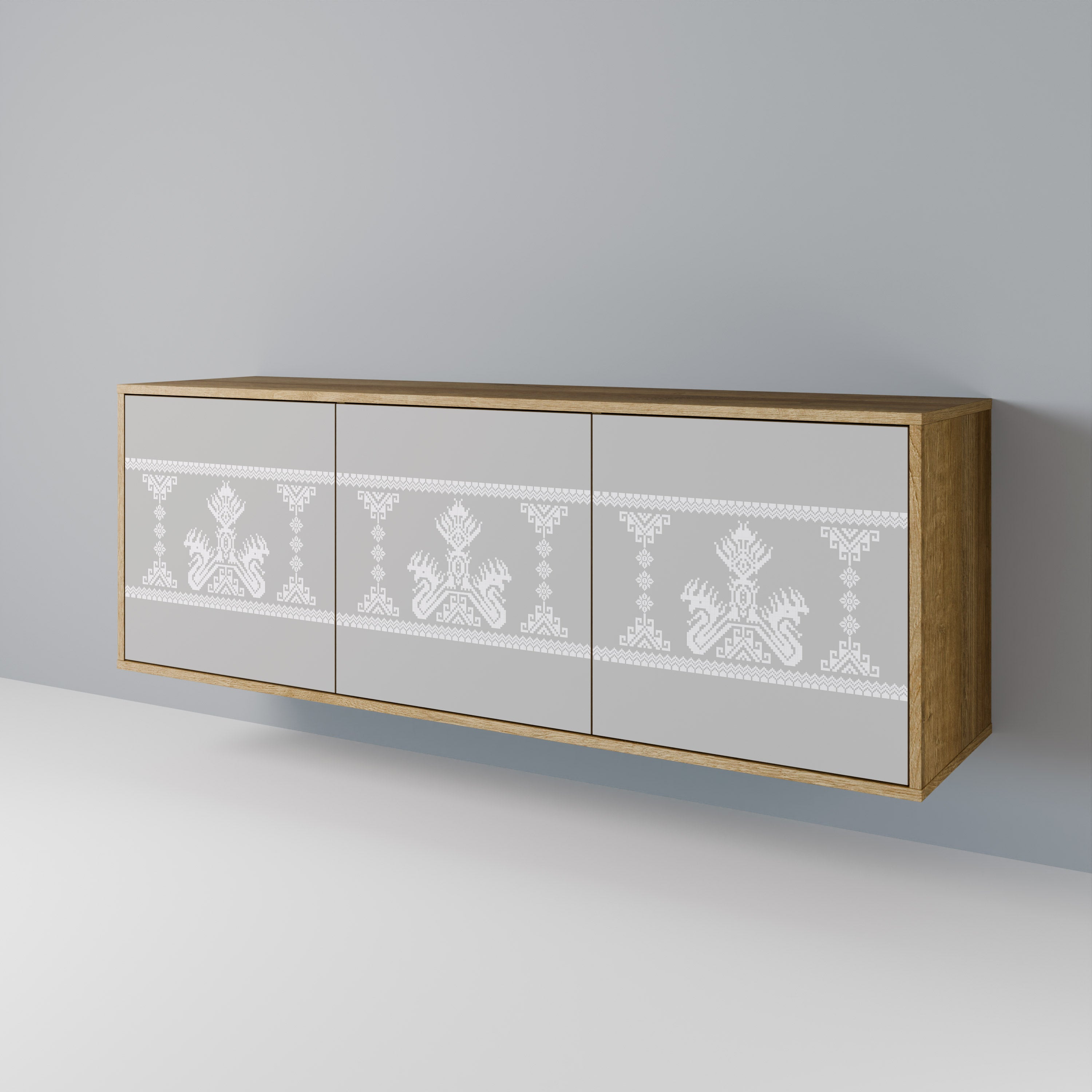 THAI GRAY 3-Door Sideboard
