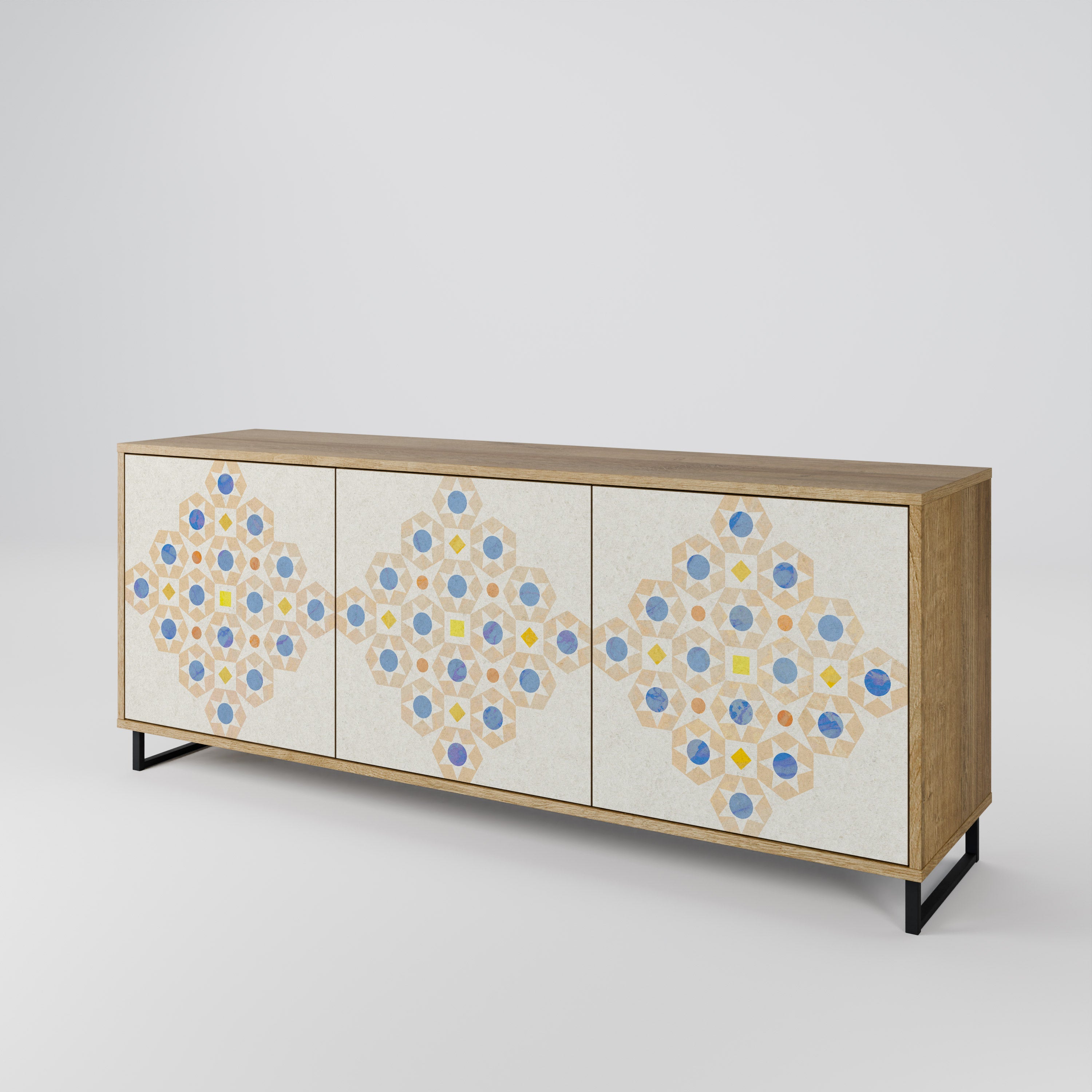 PATTERNED PRISM 3-Door Sideboard