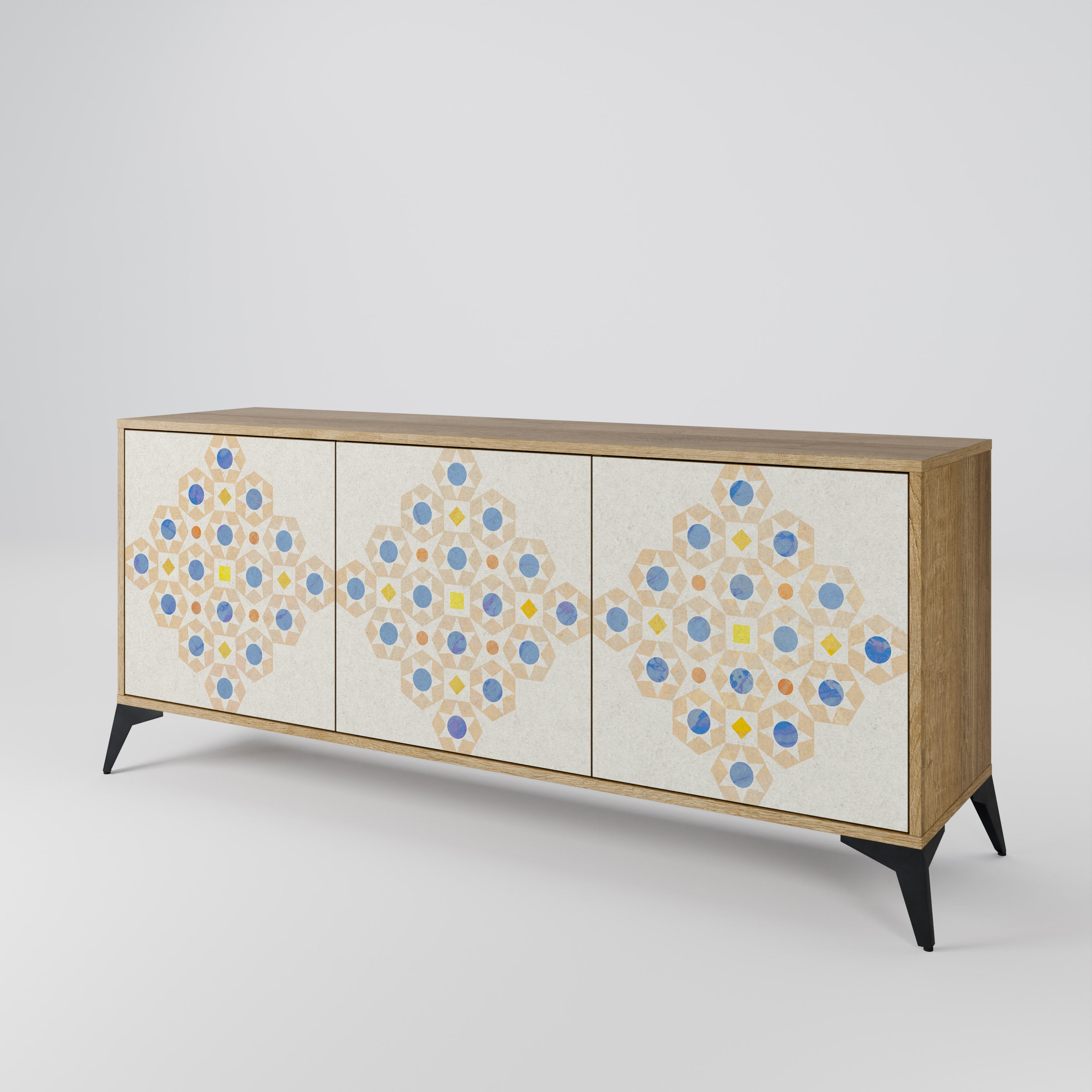 PATTERNED PRISM 3-Door Sideboard