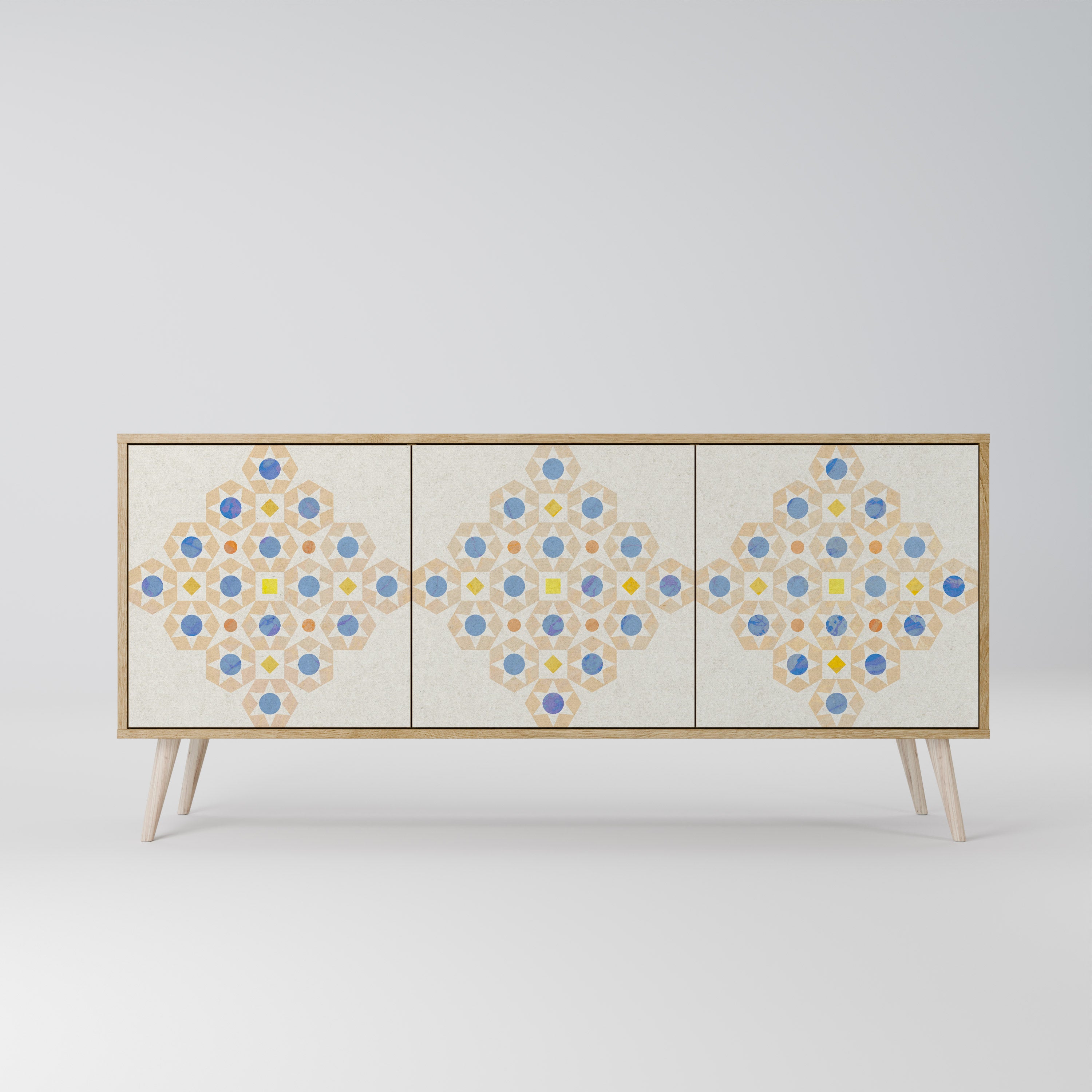 PATTERNED PRISM 3-Door Sideboard