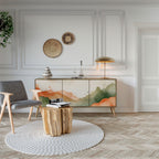 WATERCOLOUR PEAKS Třídveřová komoda