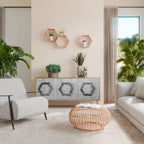 HEXAGONAL FIGURES Třídveřová komoda