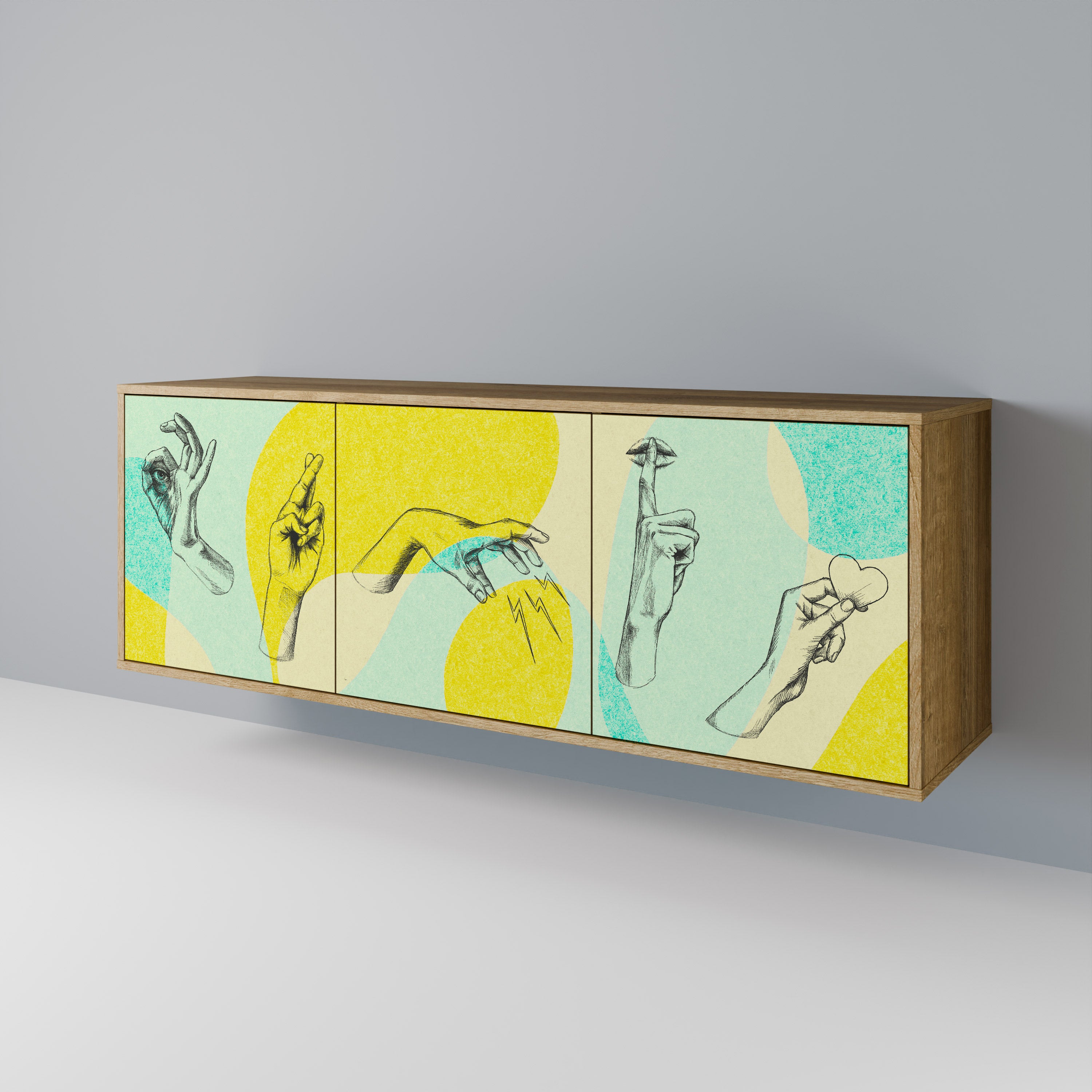 BODY LANGUAGE Třídveřová komoda