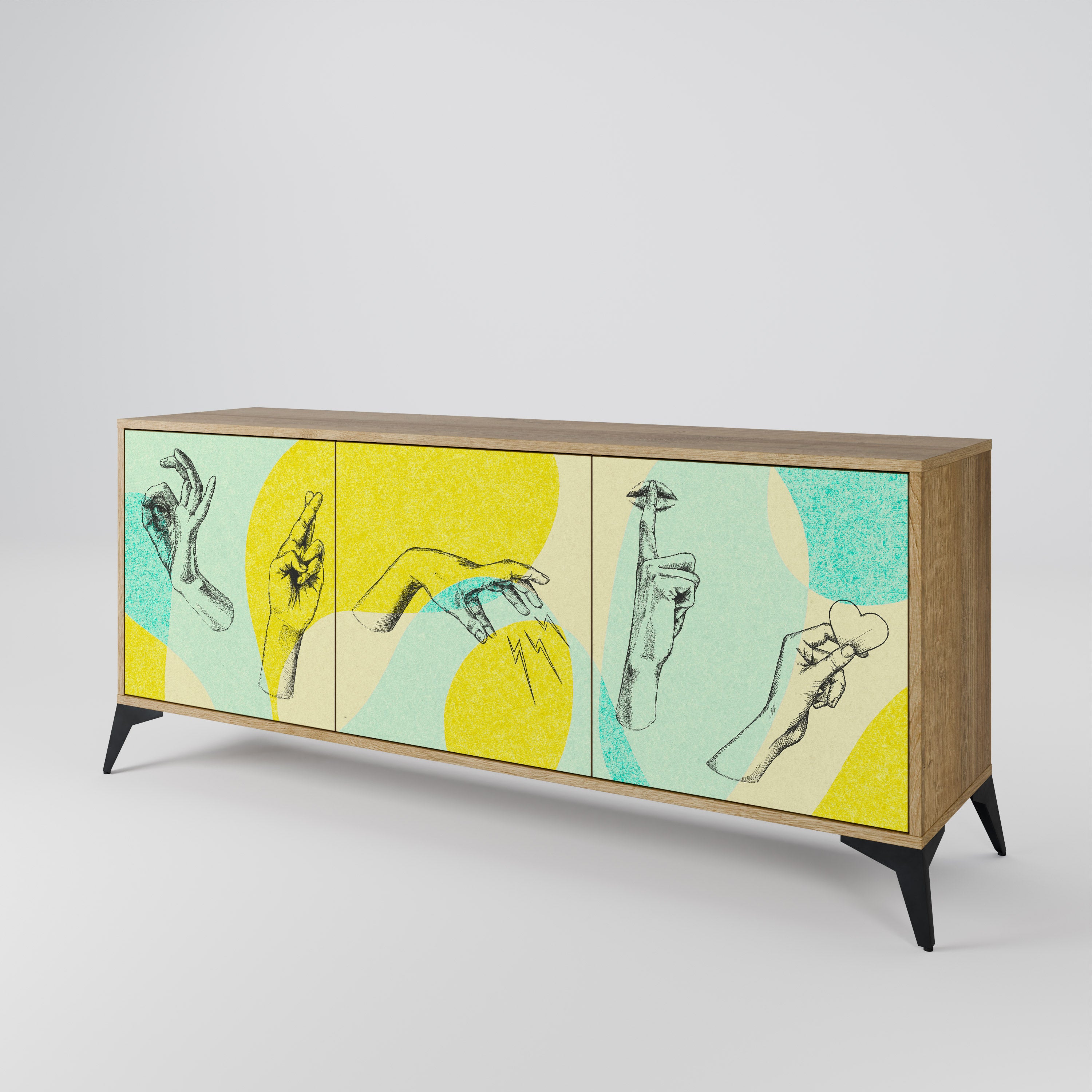 BODY LANGUAGE Třídveřová komoda