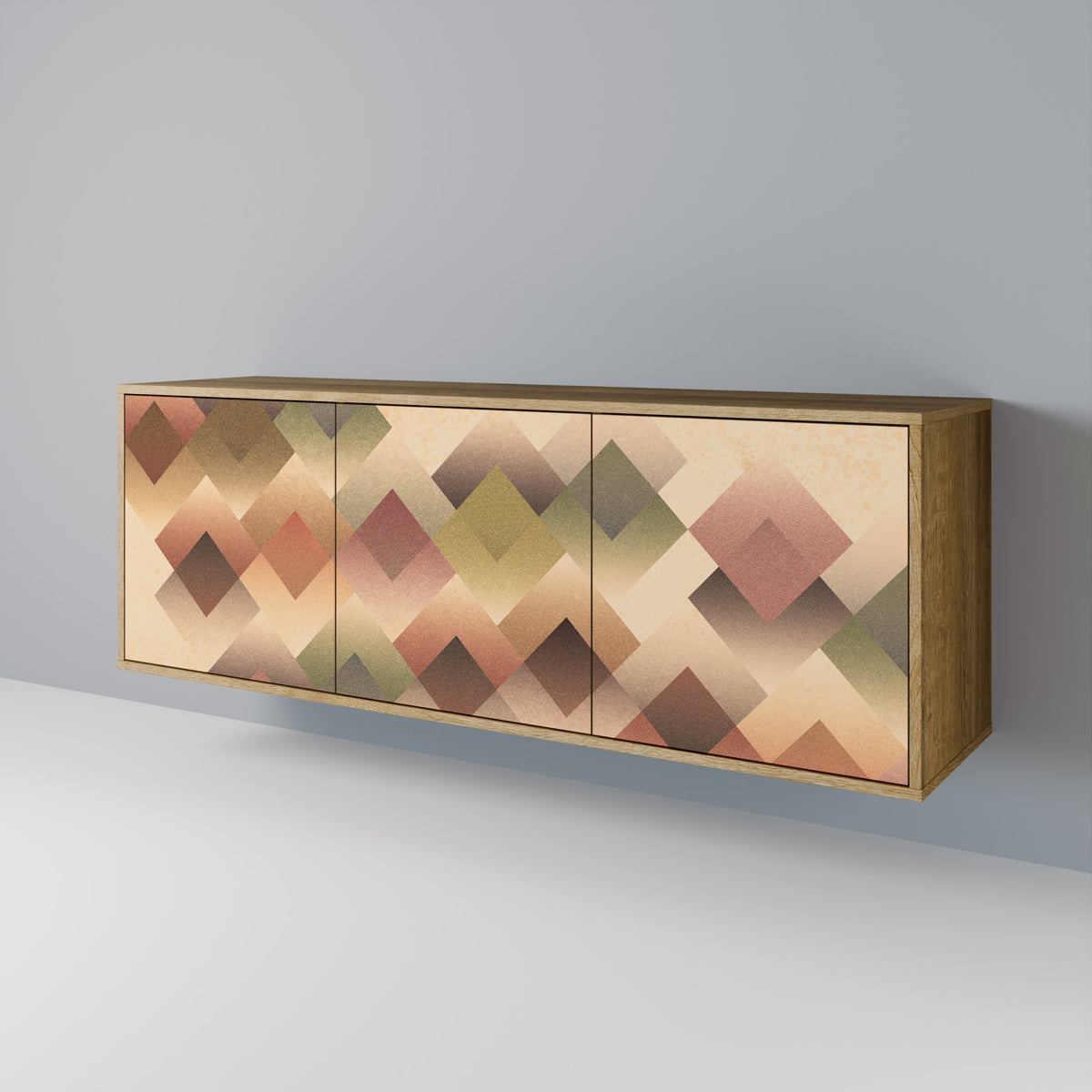 GEOMETRIC FUSION Třídveřová komoda