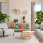 GEOMETRIC SHINE Třídveřová komoda