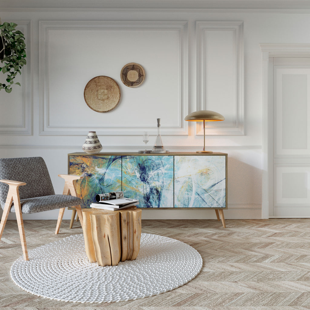 ABSTRACT THOUGHTS Třídveřová komoda