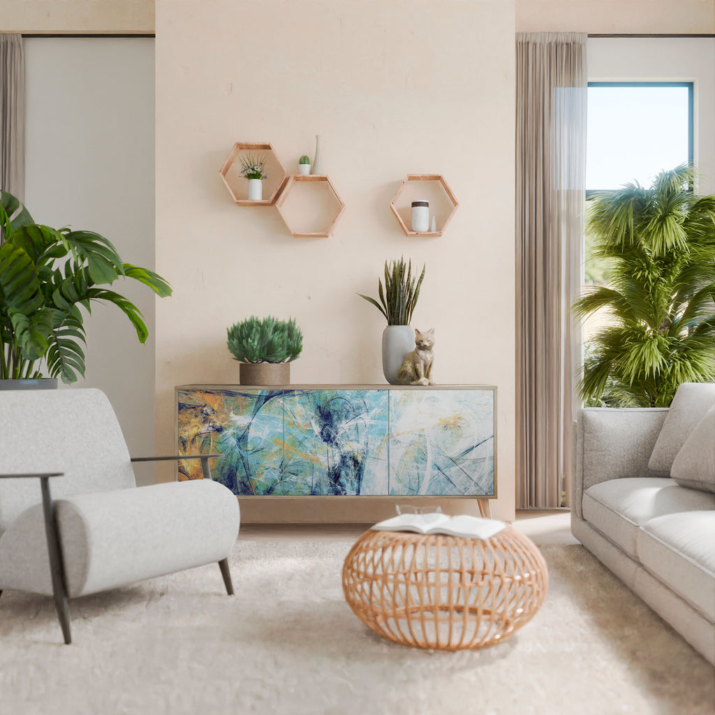 ABSTRACT THOUGHTS Třídveřová komoda