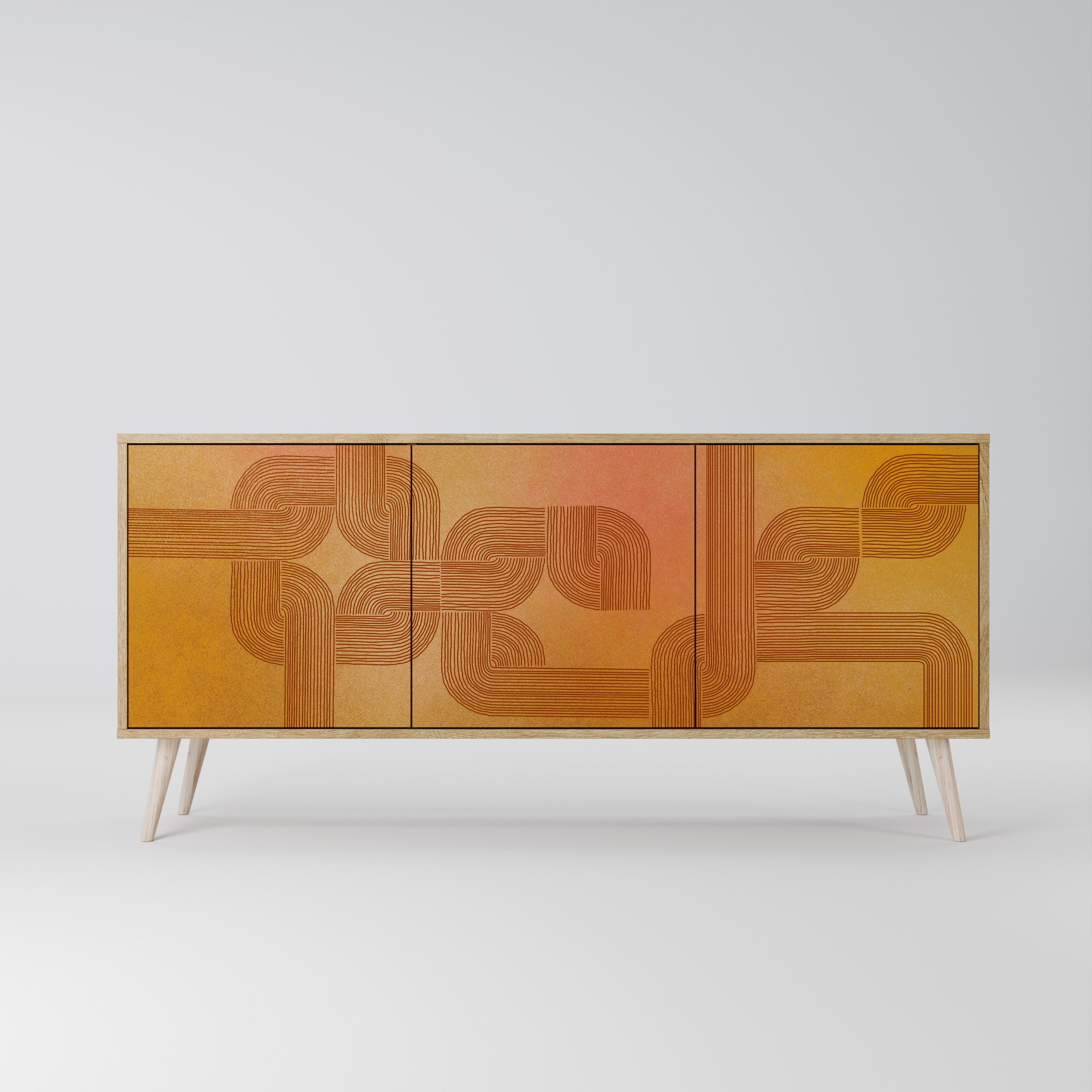 STRENGTHENING RELATION Třídveřová komoda