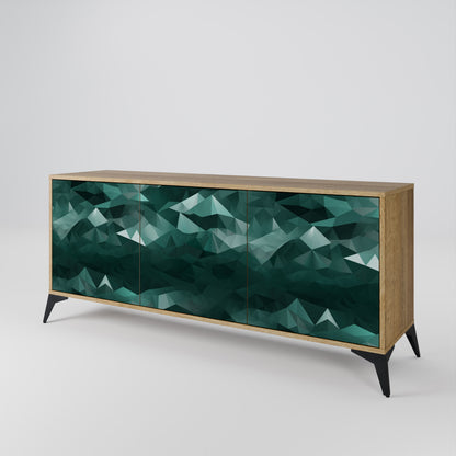 POLYGONAL FLOATING Třídveřová komoda