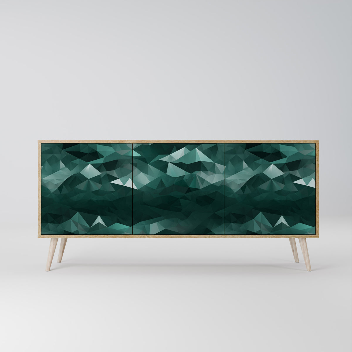 POLYGONAL FLOATING Třídveřová komoda