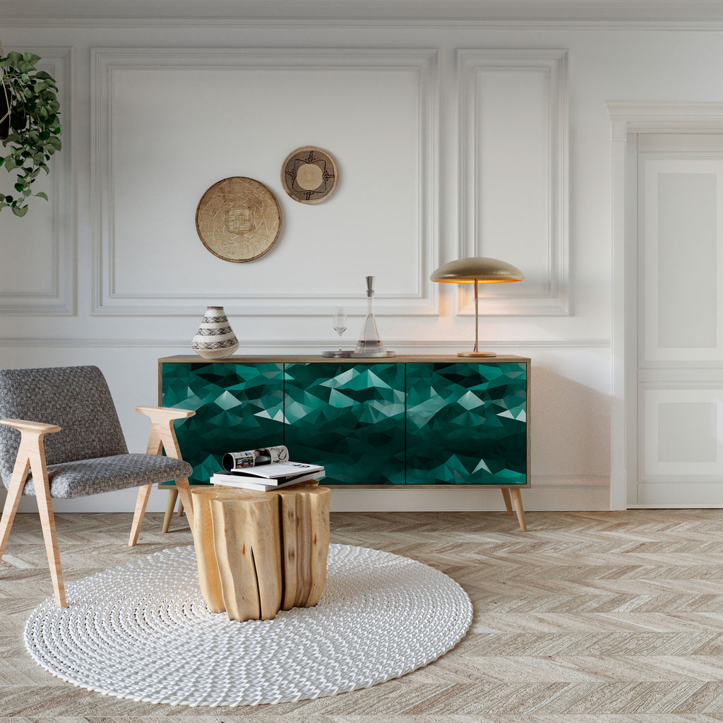 POLYGONAL FLOATING Třídveřová komoda