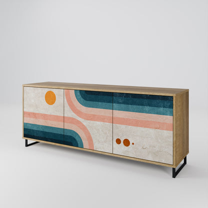 TWO HALVES Třídveřová komoda