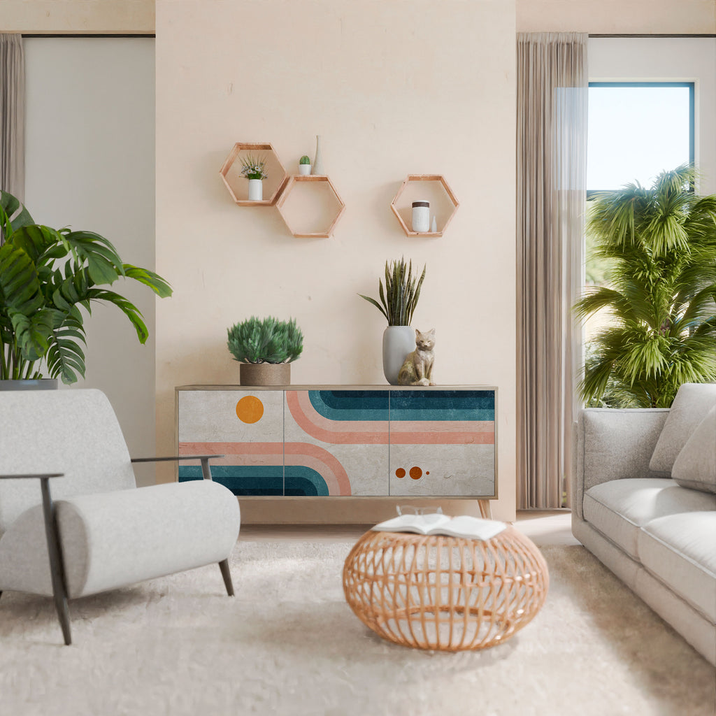 TWO HALVES Třídveřová komoda