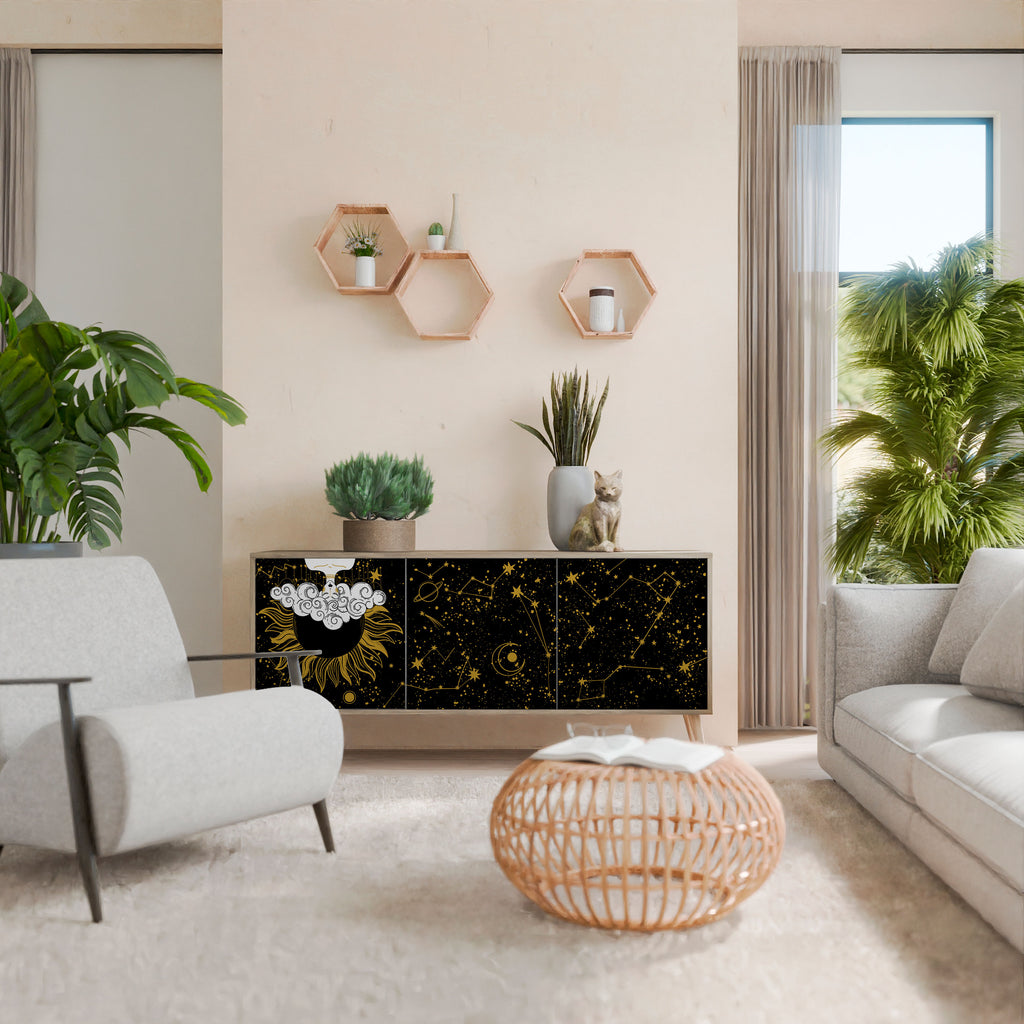 STELLAR CONSTELLATIONS Třídveřová komoda