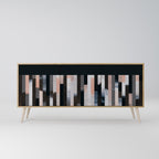 COLLAGE OF RECTANGLES 3-Door Sideboard