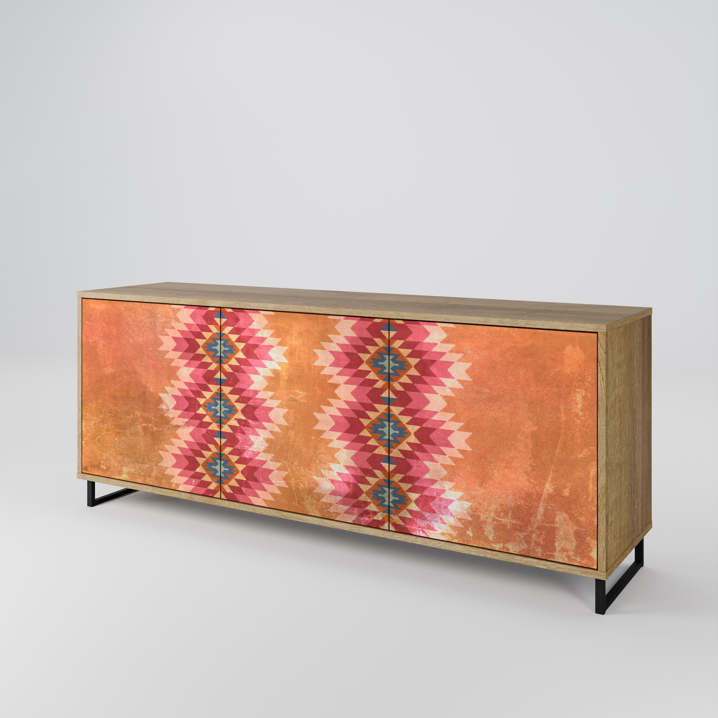 INDIAN FOLK 3-Door Sideboard